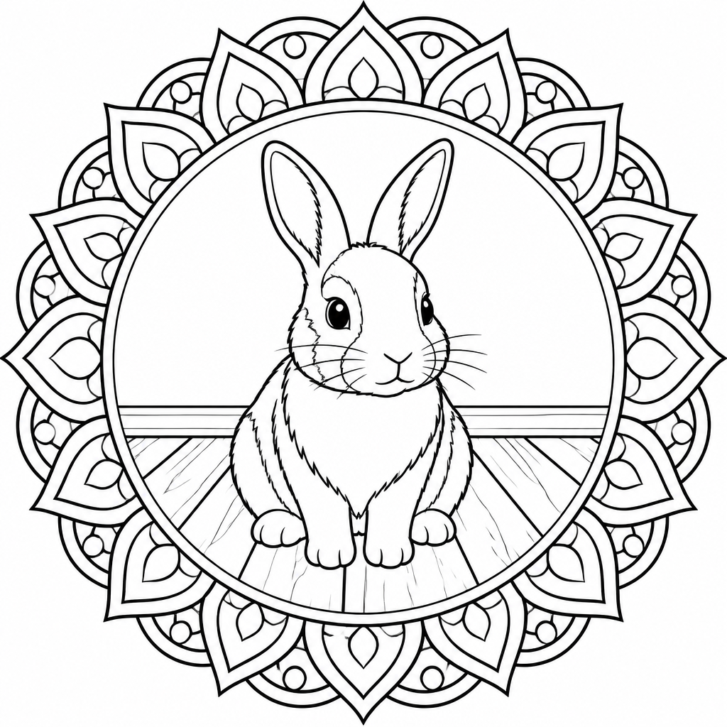 Bunny coloring page