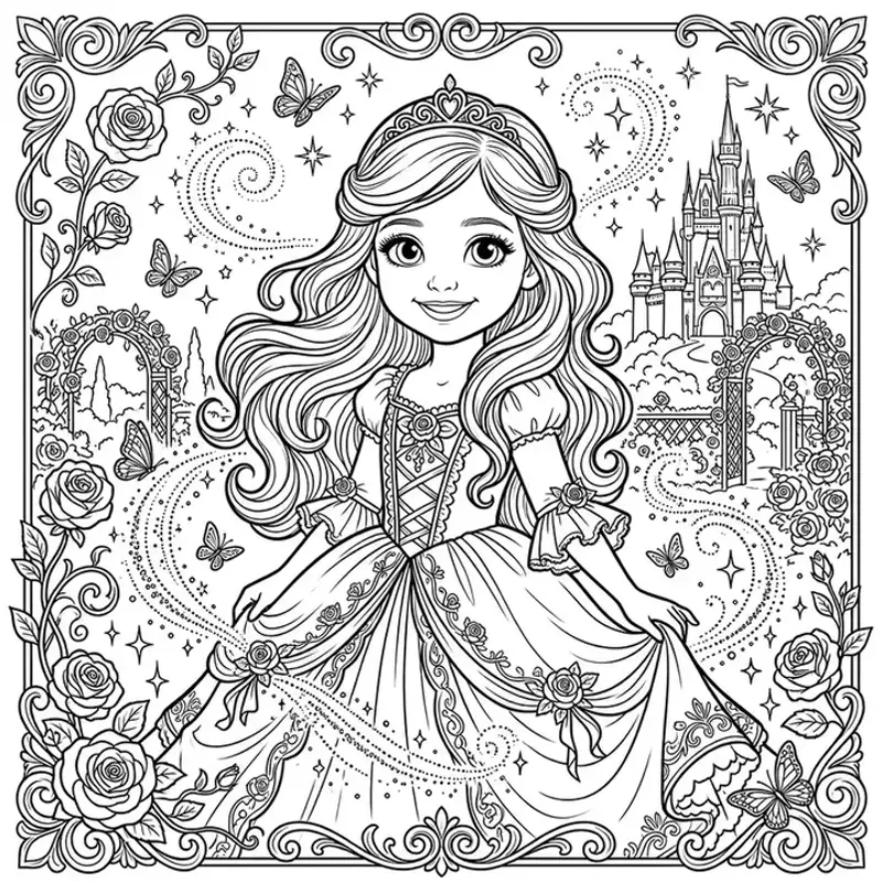 Princess coloring page