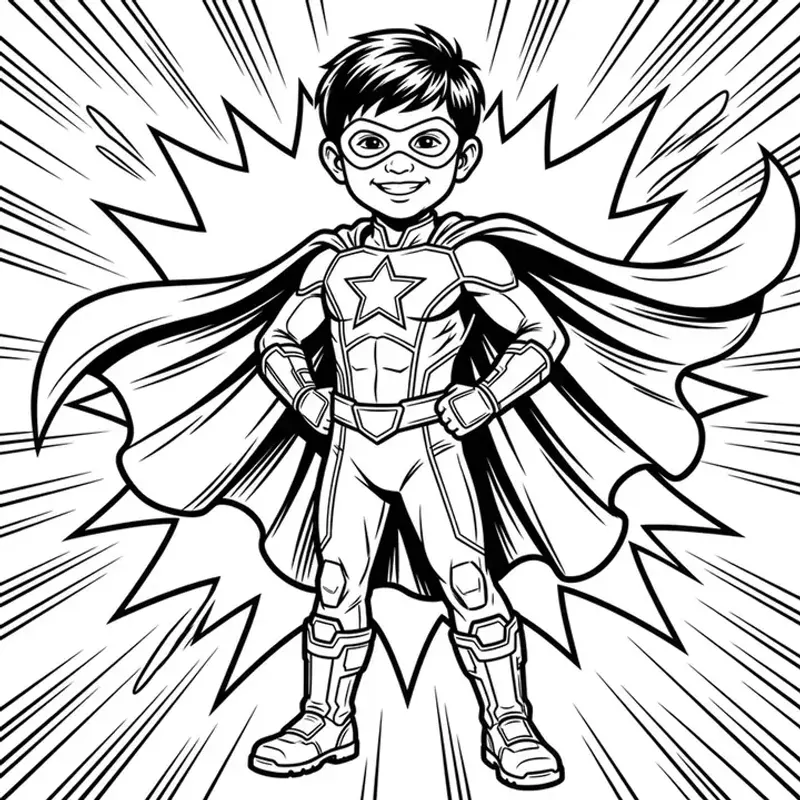 Hero coloring page
