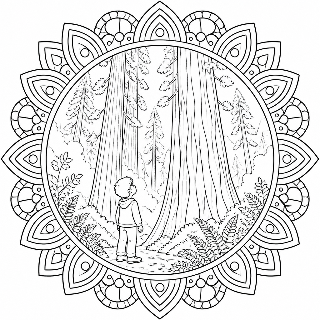 Redwood Forest coloring page